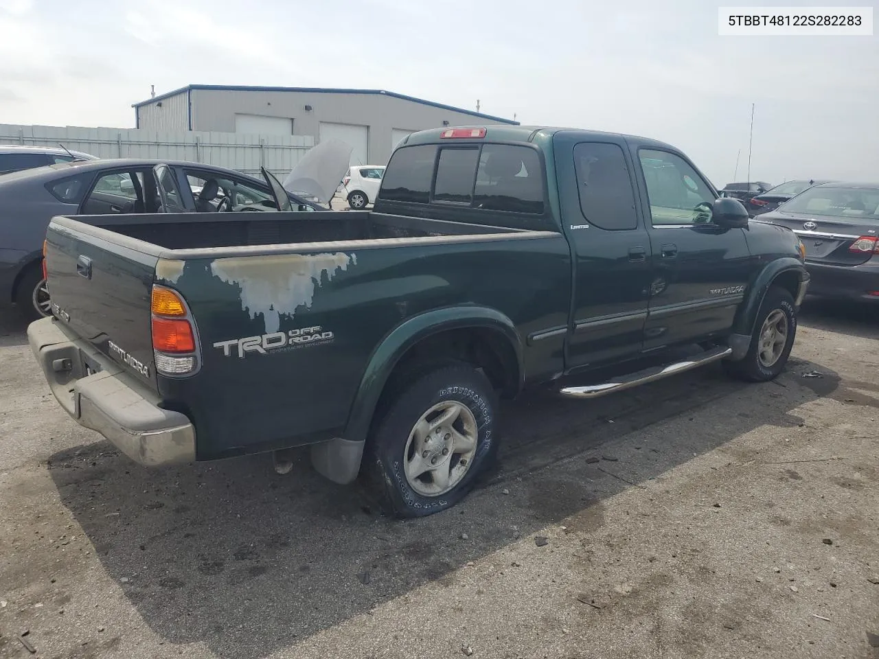 2002 Toyota Tundra Access Cab Limited VIN: 5TBBT48122S282283 Lot: 62420204