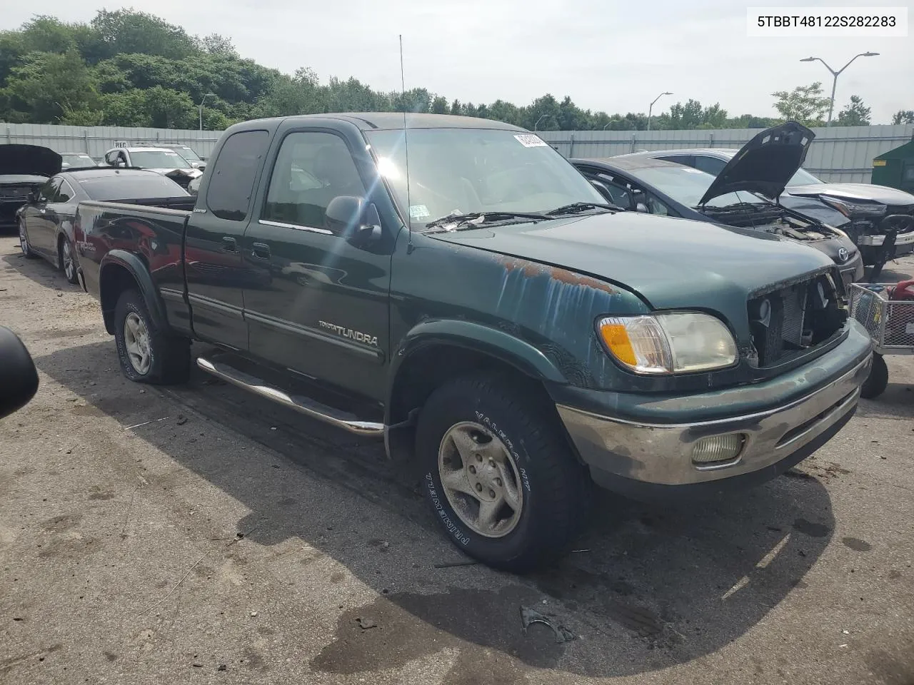 2002 Toyota Tundra Access Cab Limited VIN: 5TBBT48122S282283 Lot: 62420204