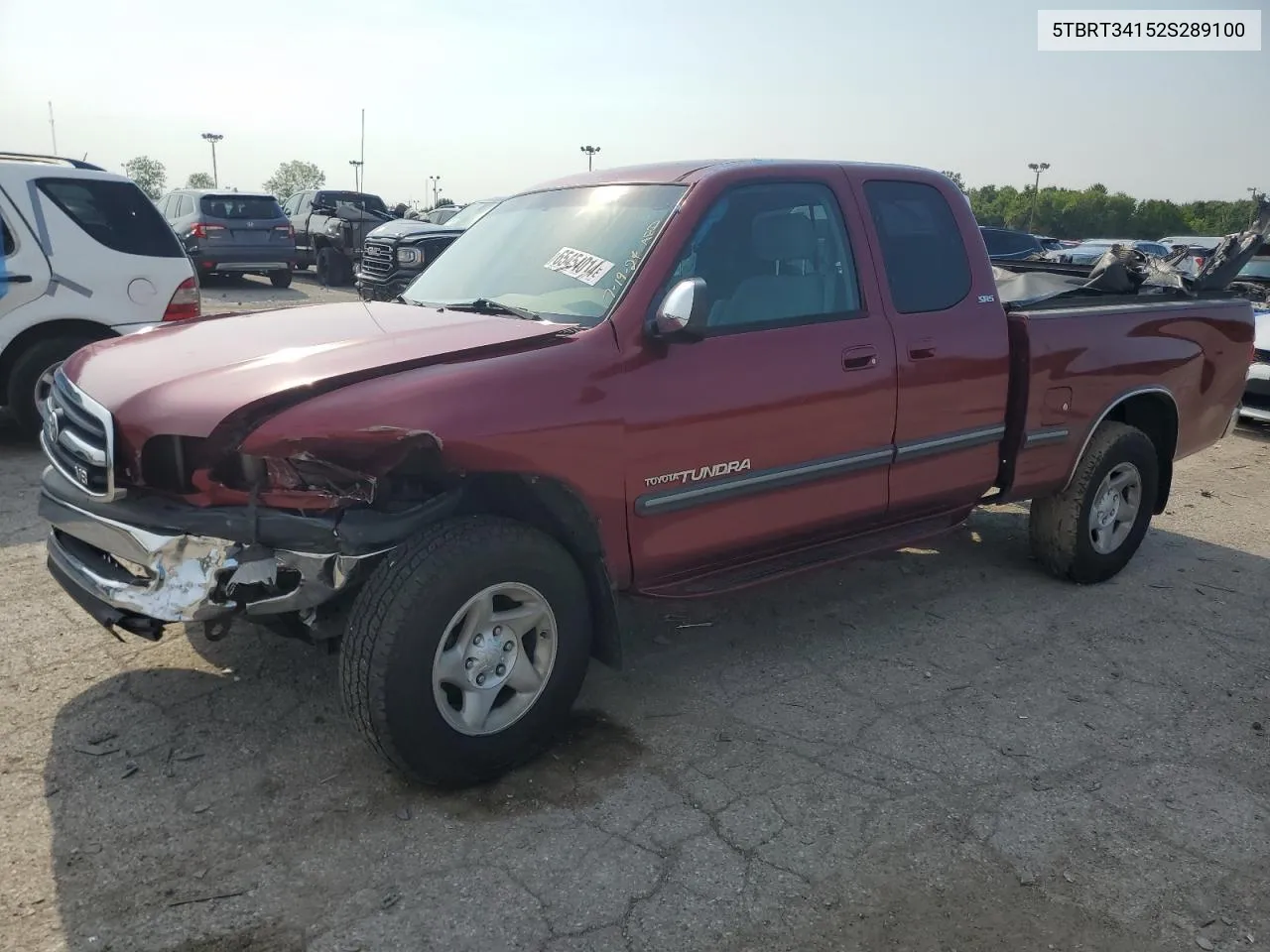 2002 Toyota Tundra Access Cab VIN: 5TBRT34152S289100 Lot: 65454014