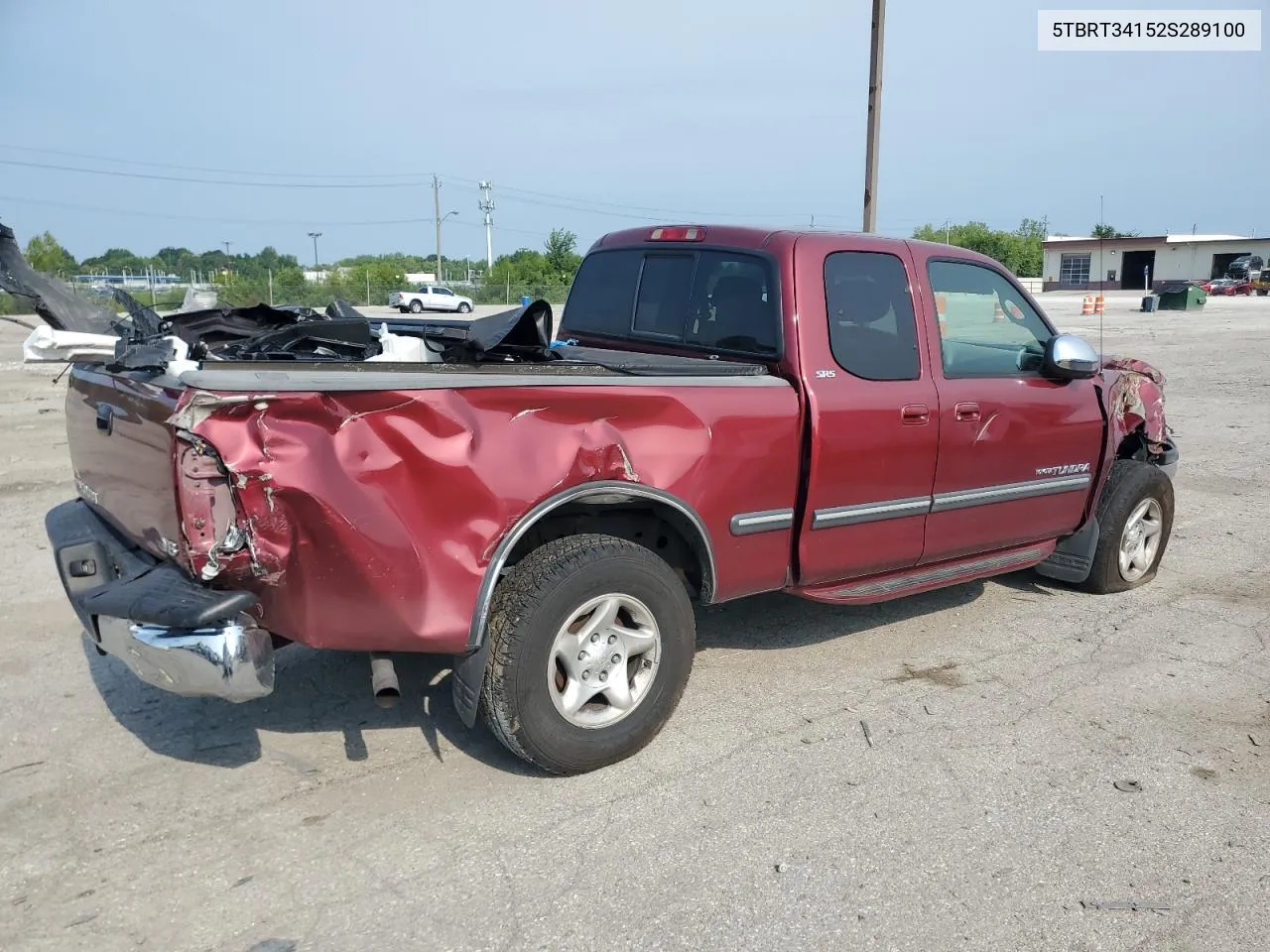 2002 Toyota Tundra Access Cab VIN: 5TBRT34152S289100 Lot: 65454014