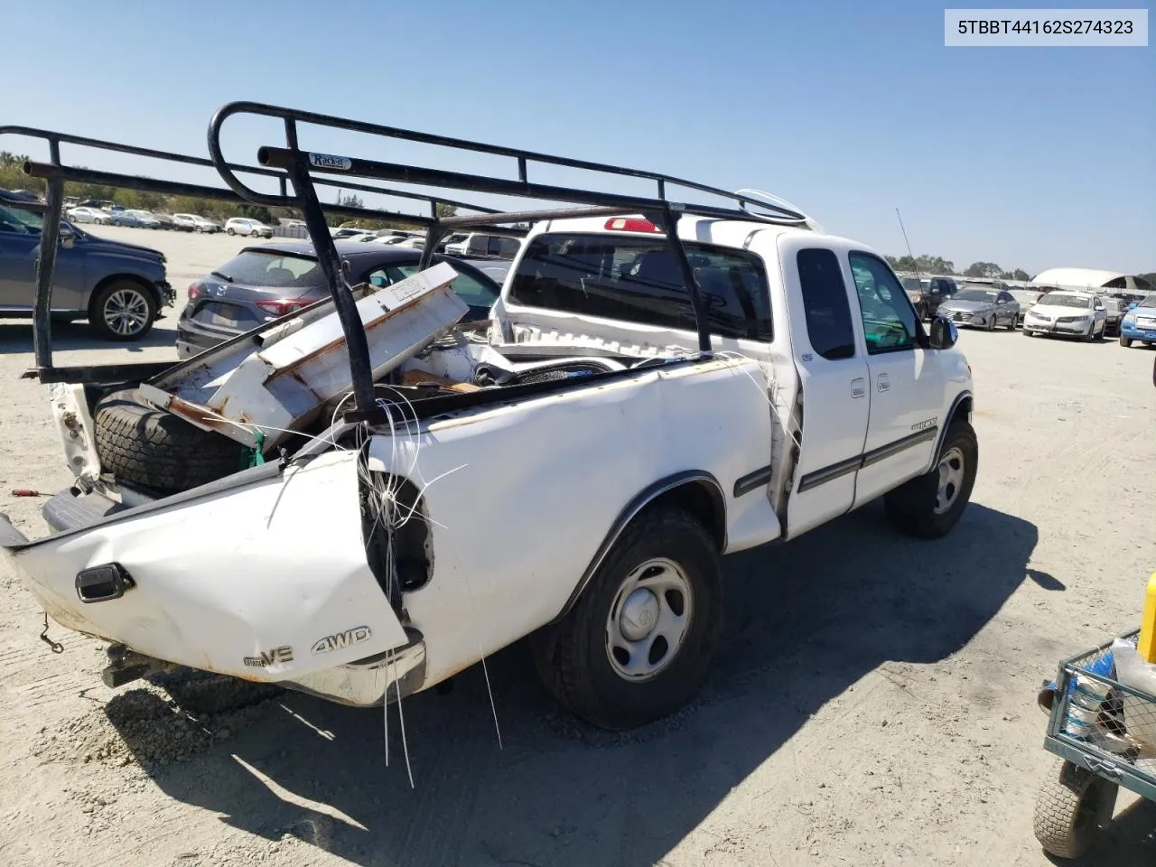 2002 Toyota Tundra Access Cab VIN: 5TBBT44162S274323 Lot: 66434584