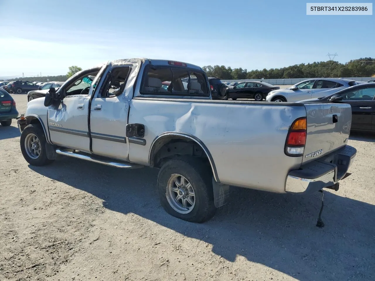 2002 Toyota Tundra Access Cab VIN: 5TBRT341X2S283986 Lot: 66781094