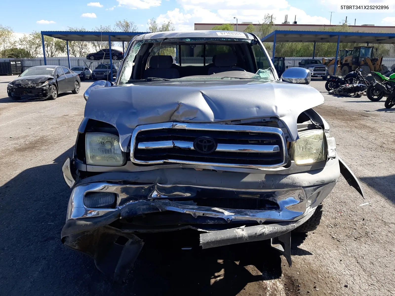 2002 Toyota Tundra Access Cab VIN: 5TBRT341X2S292896 Lot: 67168384