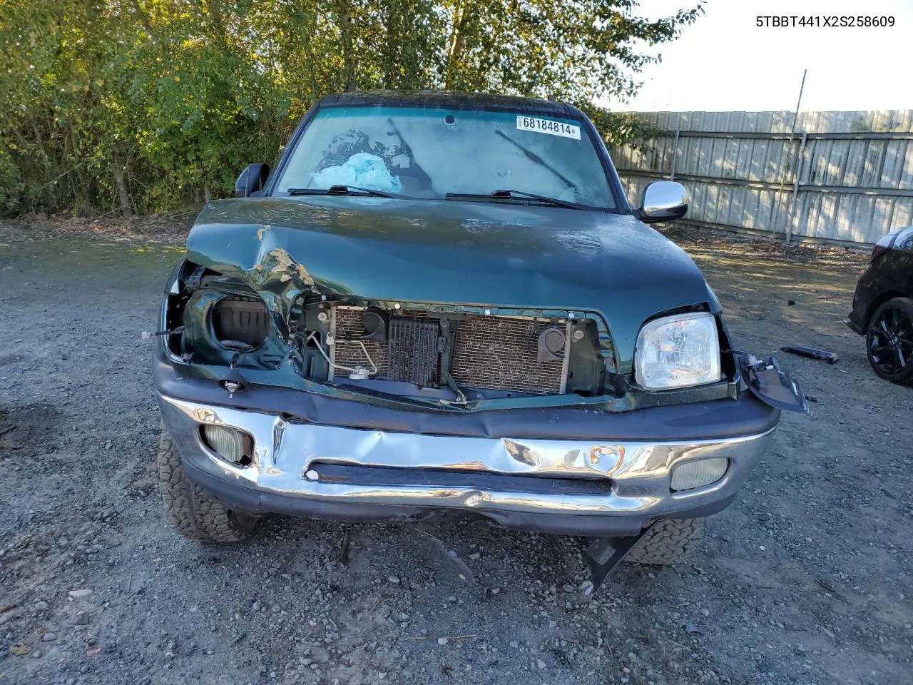 2002 Toyota Tundra Access Cab VIN: 5TBBT441X2S258609 Lot: 68184814