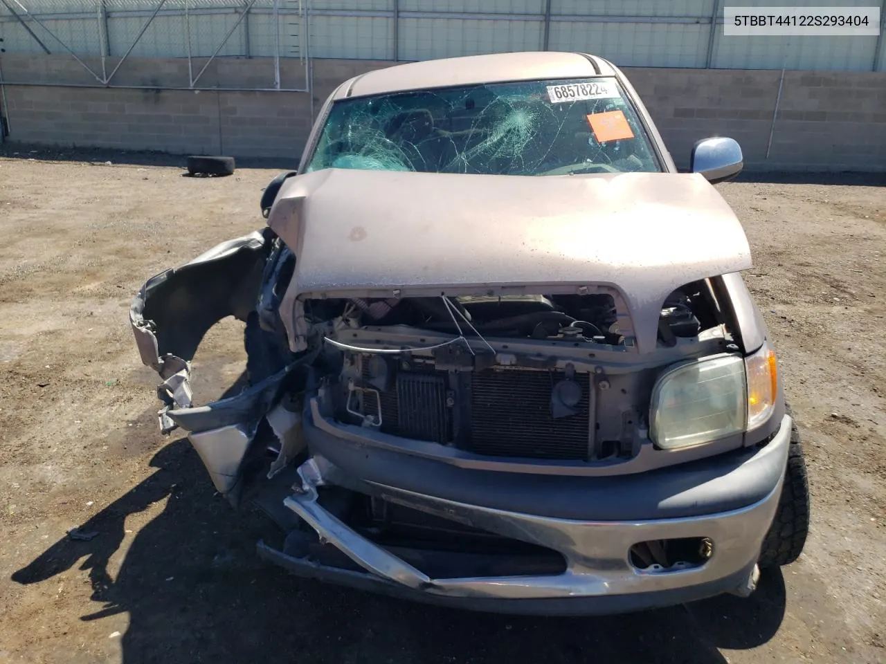 2002 Toyota Tundra Access Cab VIN: 5TBBT44122S293404 Lot: 68578224