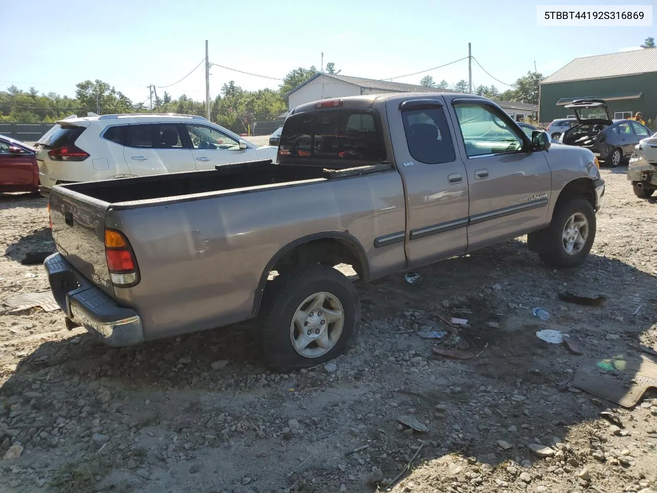 2002 Toyota Tundra Access Cab VIN: 5TBBT44192S316869 Lot: 70177644