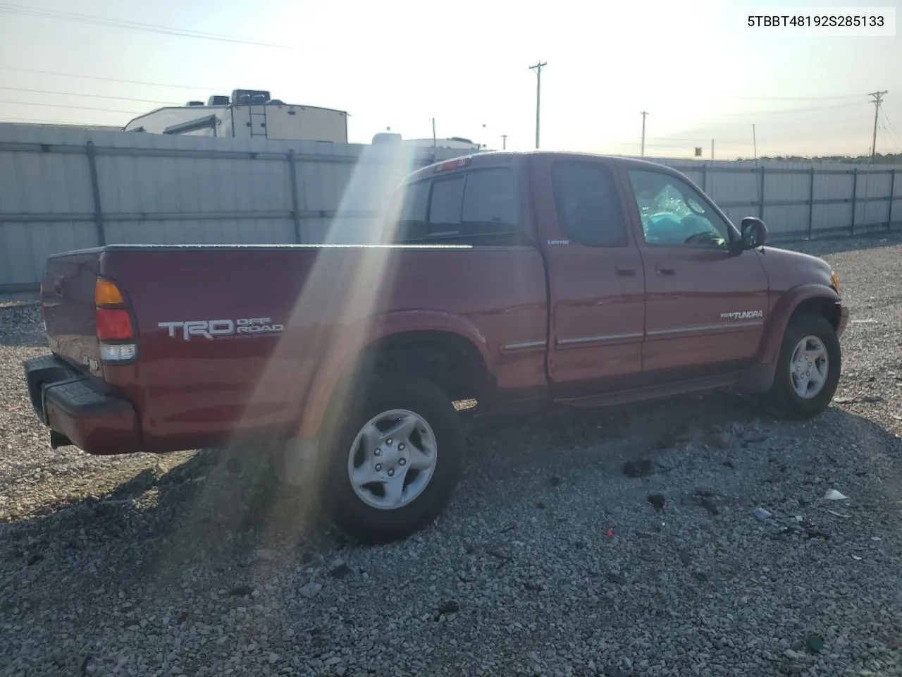 5TBBT48192S285133 2002 Toyota Tundra Access Cab Limited