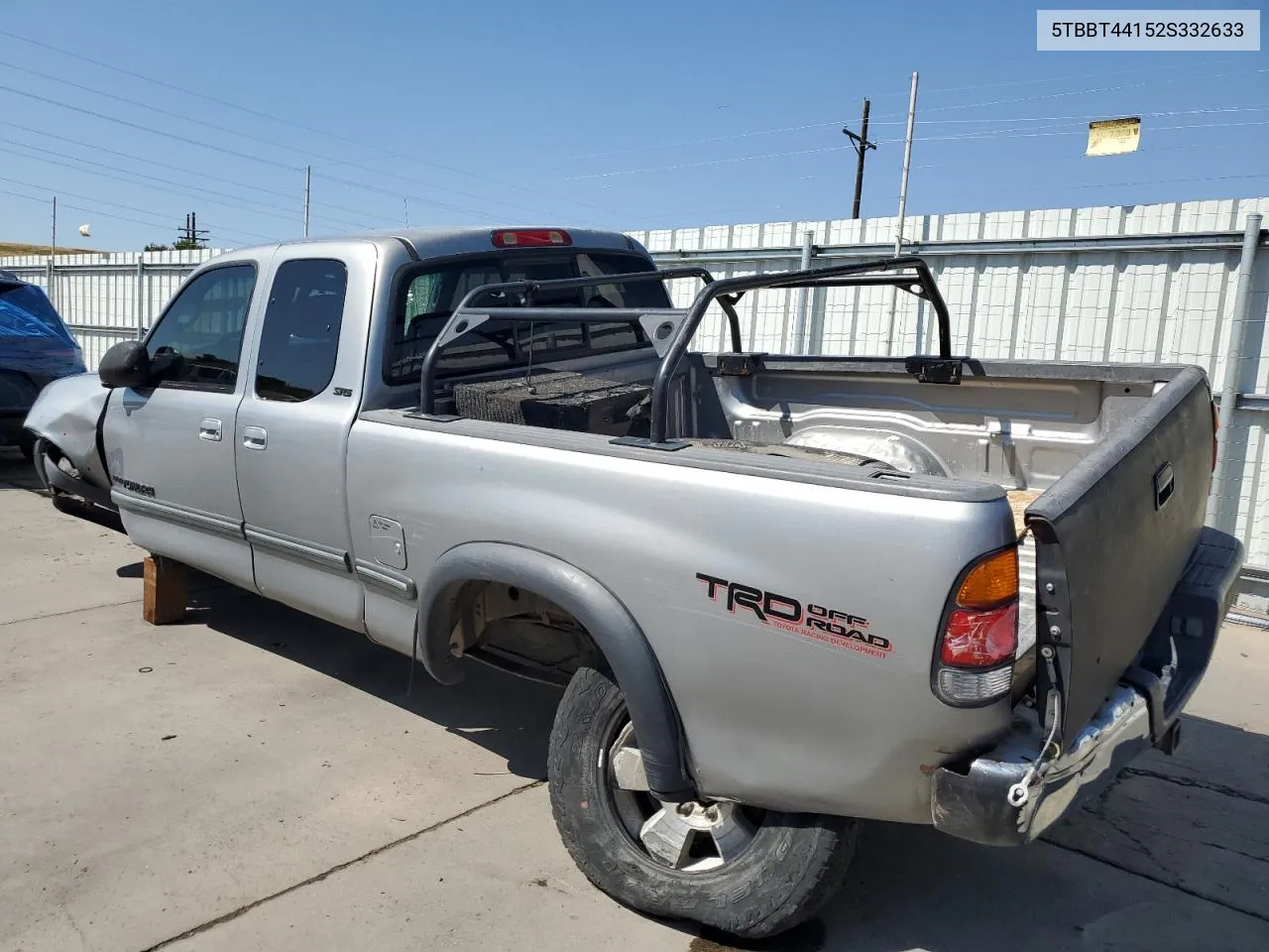 2002 Toyota Tundra Access Cab VIN: 5TBBT44152S332633 Lot: 70410594