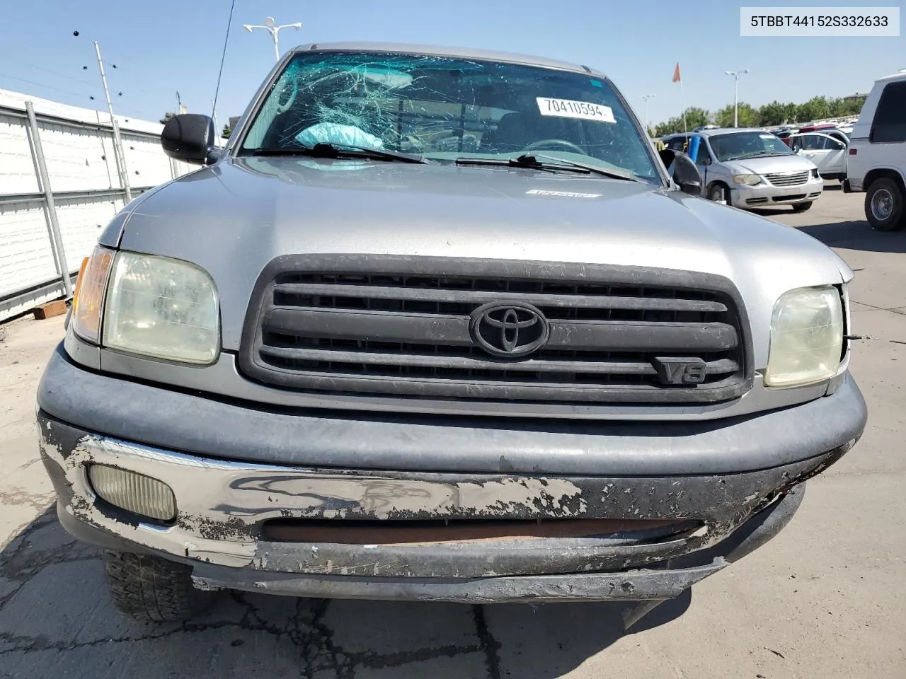 2002 Toyota Tundra Access Cab VIN: 5TBBT44152S332633 Lot: 70410594