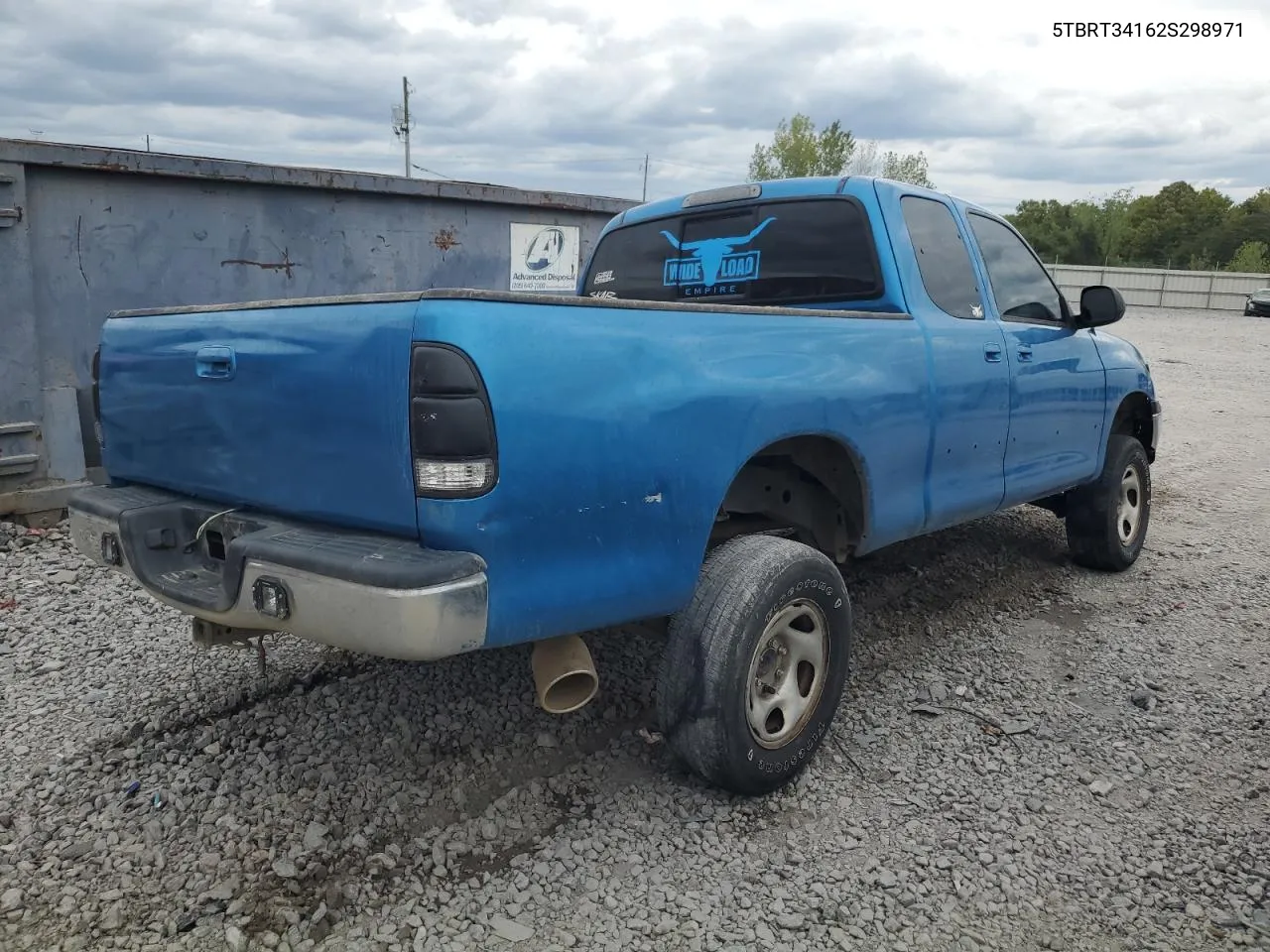 2002 Toyota Tundra Access Cab VIN: 5TBRT34162S298971 Lot: 70629384