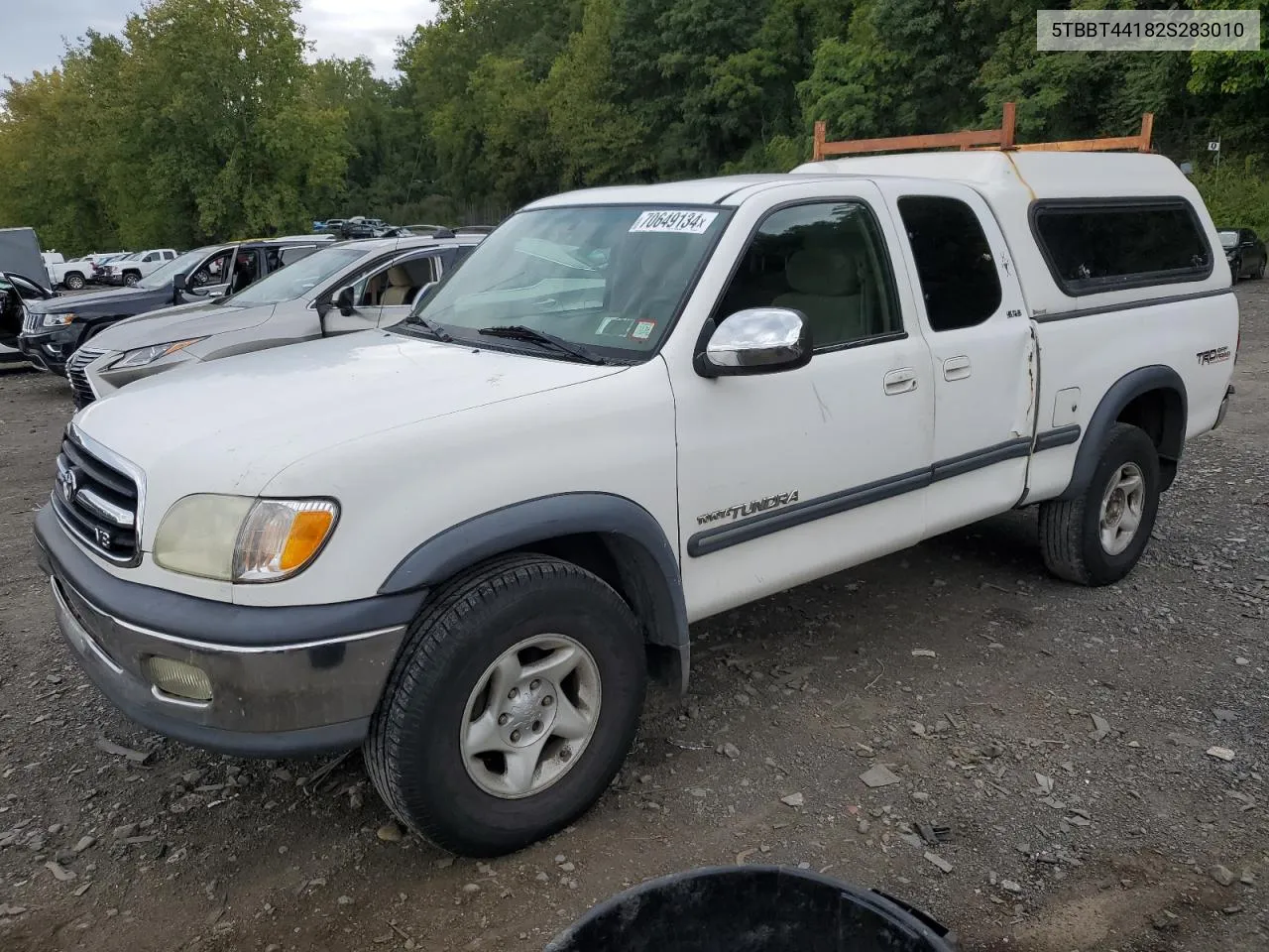 2002 Toyota Tundra Access Cab VIN: 5TBBT44182S283010 Lot: 70649134