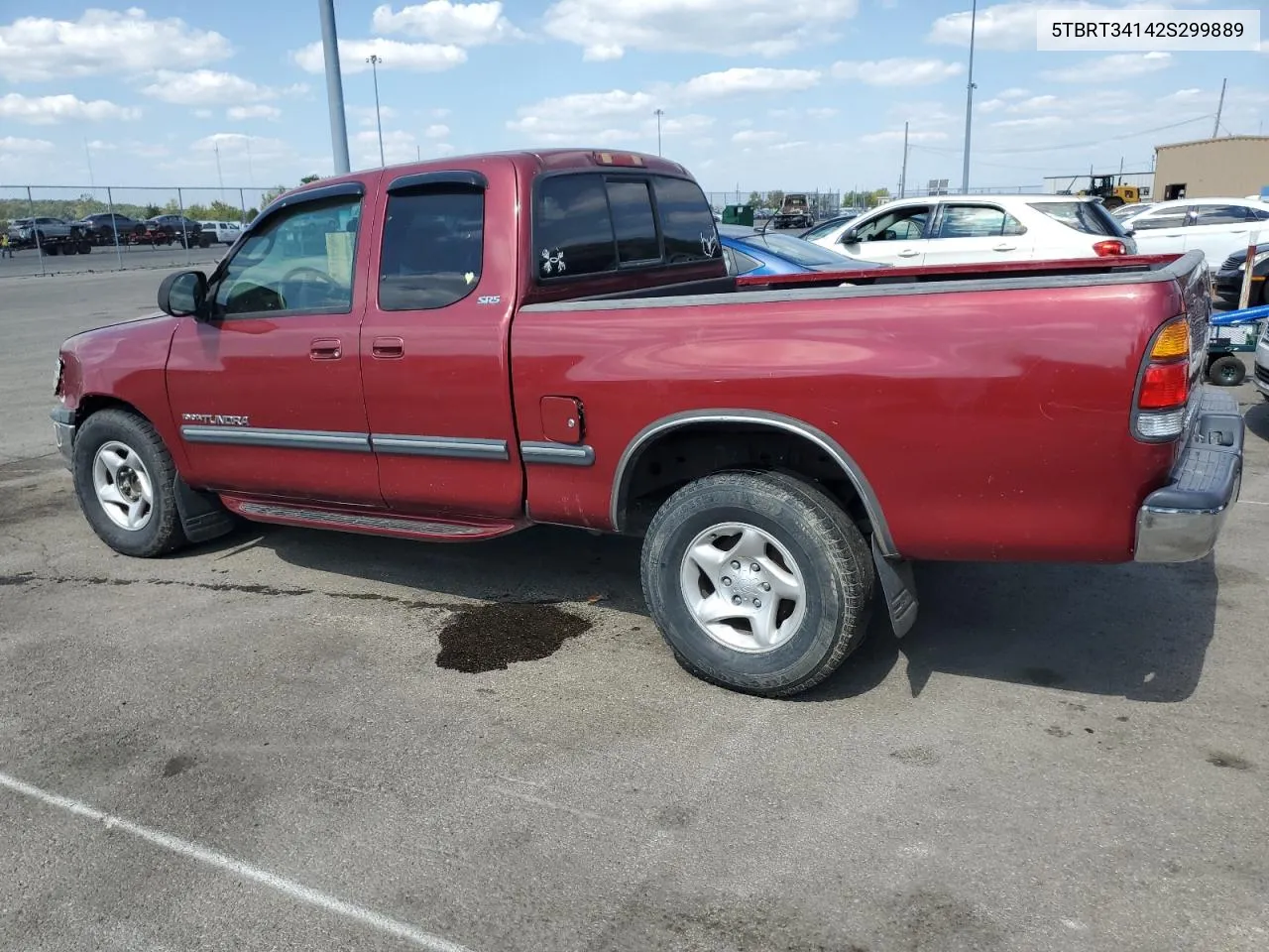 2002 Toyota Tundra Access Cab VIN: 5TBRT34142S299889 Lot: 71885664