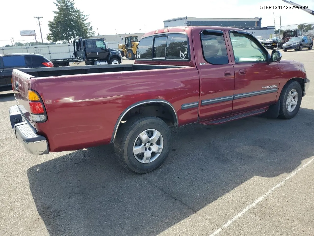 2002 Toyota Tundra Access Cab VIN: 5TBRT34142S299889 Lot: 71885664