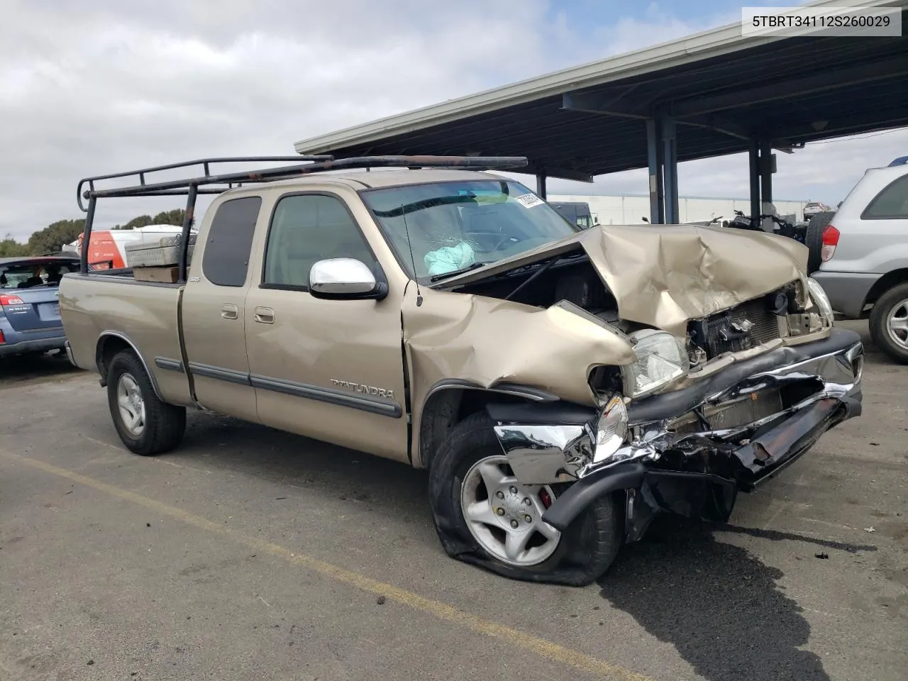 2002 Toyota Tundra Access Cab VIN: 5TBRT34112S260029 Lot: 72035974