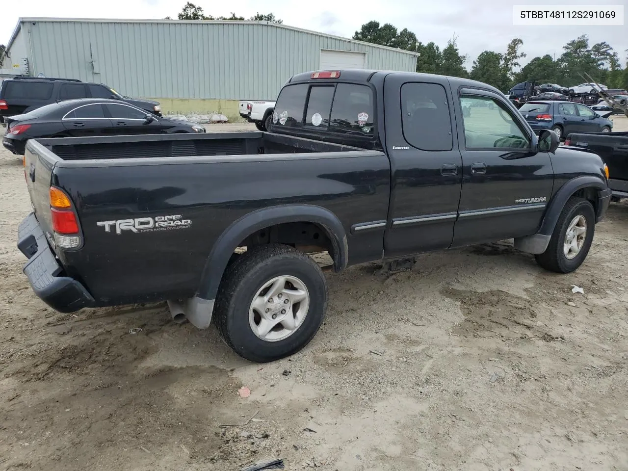 2002 Toyota Tundra Access Cab Limited VIN: 5TBBT48112S291069 Lot: 72047674