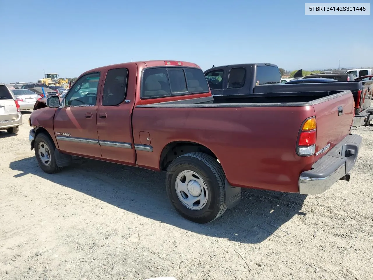 2002 Toyota Tundra Access Cab VIN: 5TBRT34142S301446 Lot: 72581124