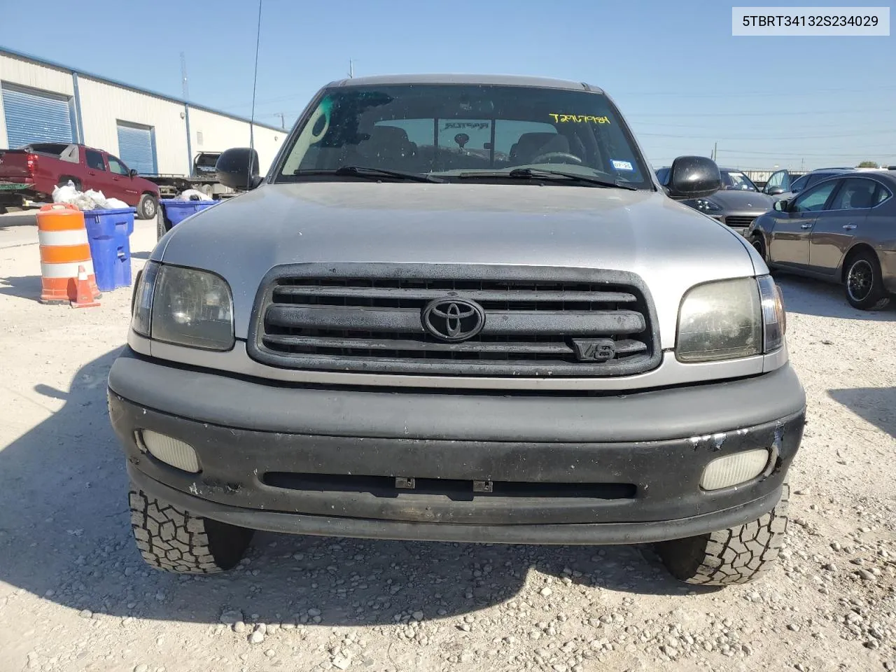 2002 Toyota Tundra Access Cab VIN: 5TBRT34132S234029 Lot: 72967984