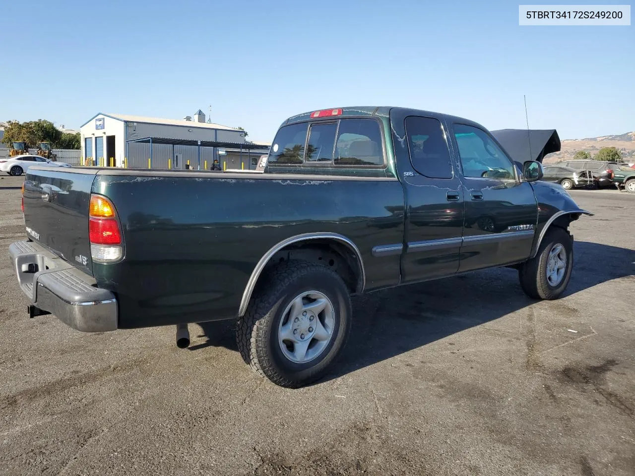 2002 Toyota Tundra Access Cab VIN: 5TBRT34172S249200 Lot: 73729394