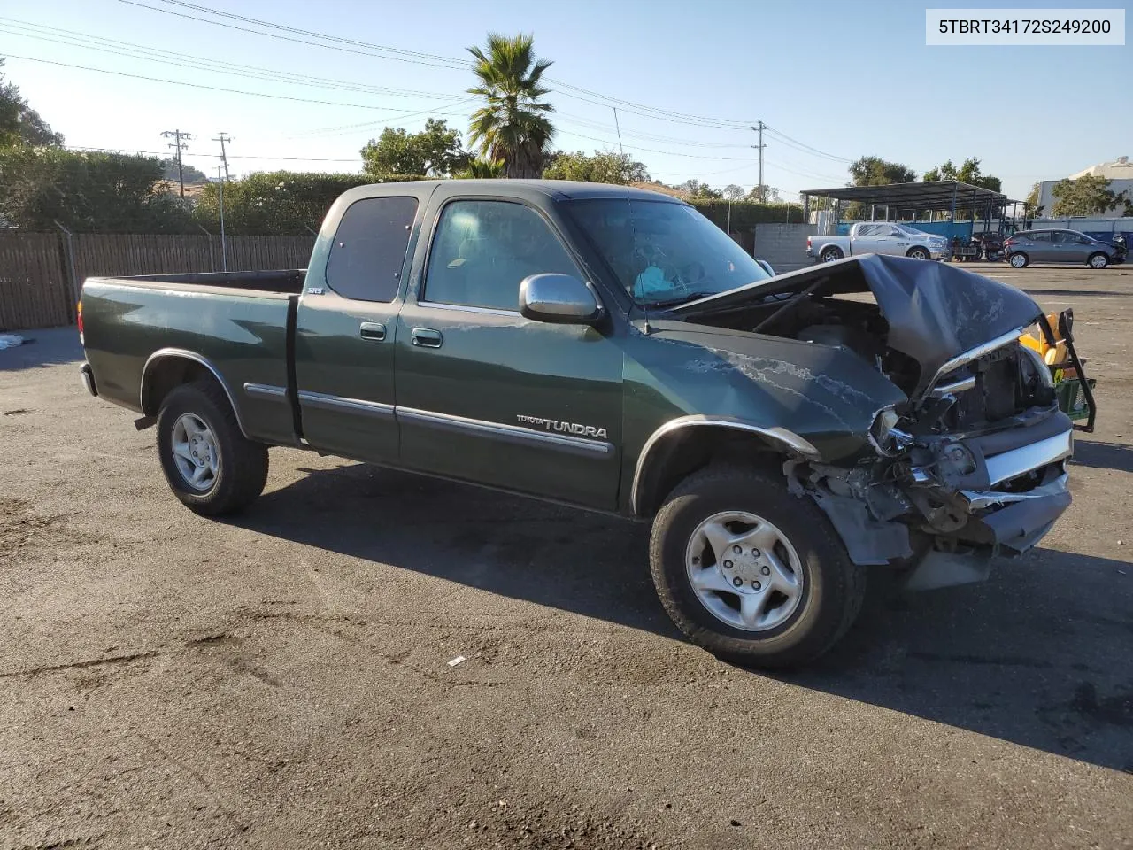 5TBRT34172S249200 2002 Toyota Tundra Access Cab