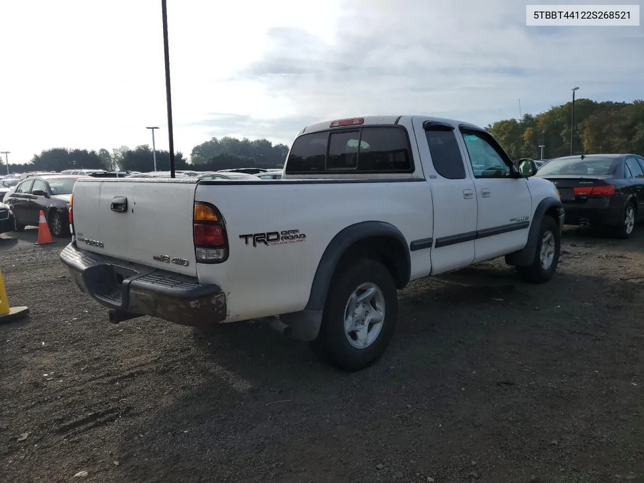 2002 Toyota Tundra Access Cab VIN: 5TBBT44122S268521 Lot: 74530994