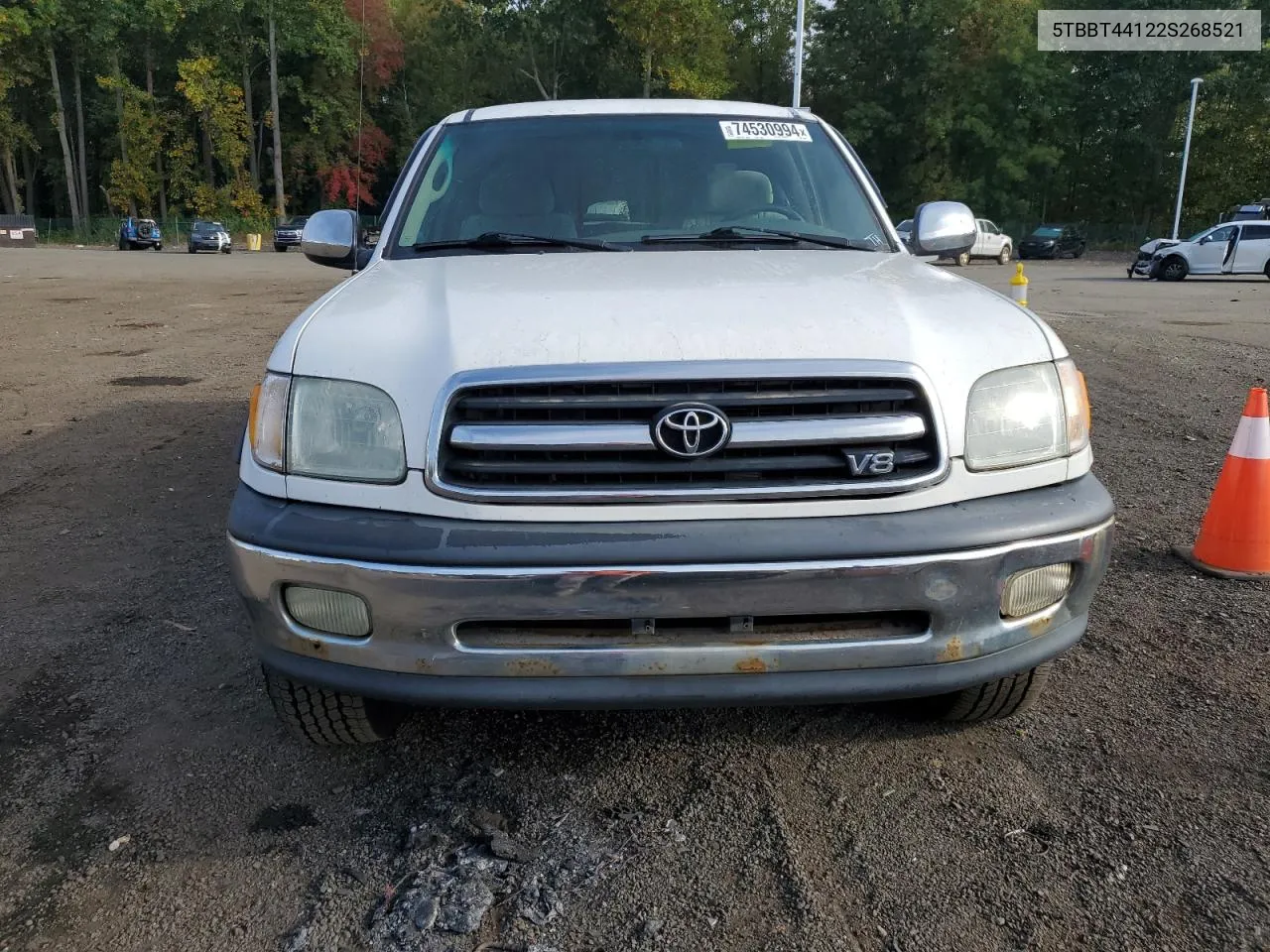 2002 Toyota Tundra Access Cab VIN: 5TBBT44122S268521 Lot: 74530994