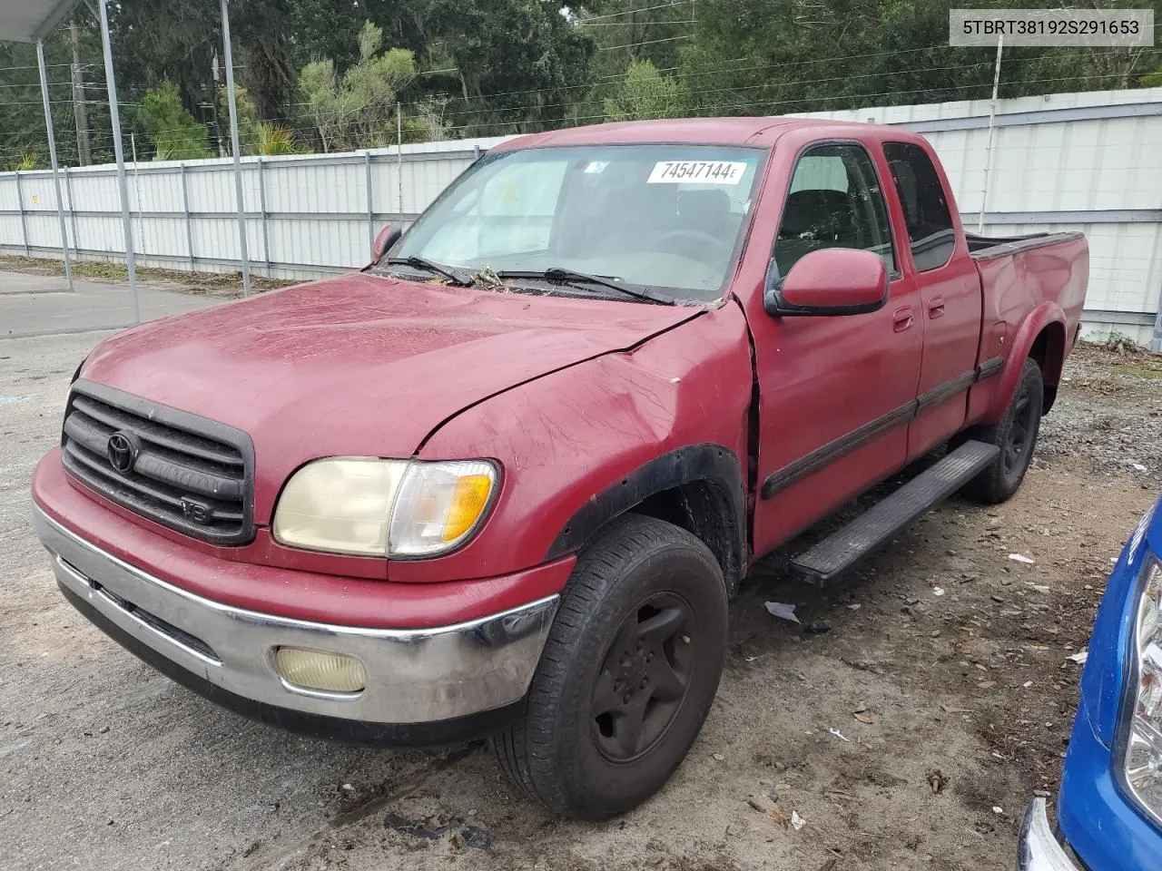 2002 Toyota Tundra Access Cab Limited VIN: 5TBRT38192S291653 Lot: 74547144