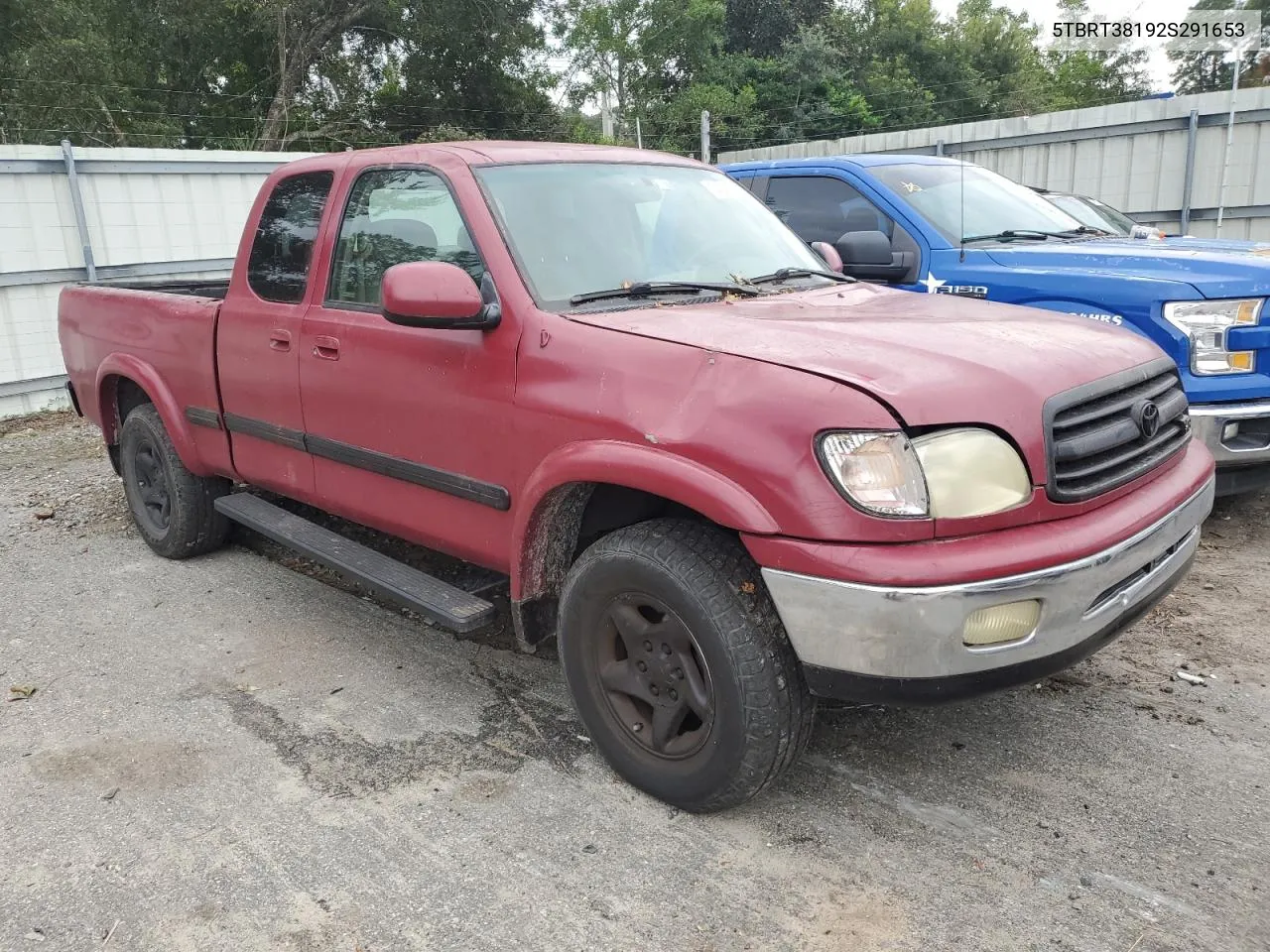 2002 Toyota Tundra Access Cab Limited VIN: 5TBRT38192S291653 Lot: 74547144