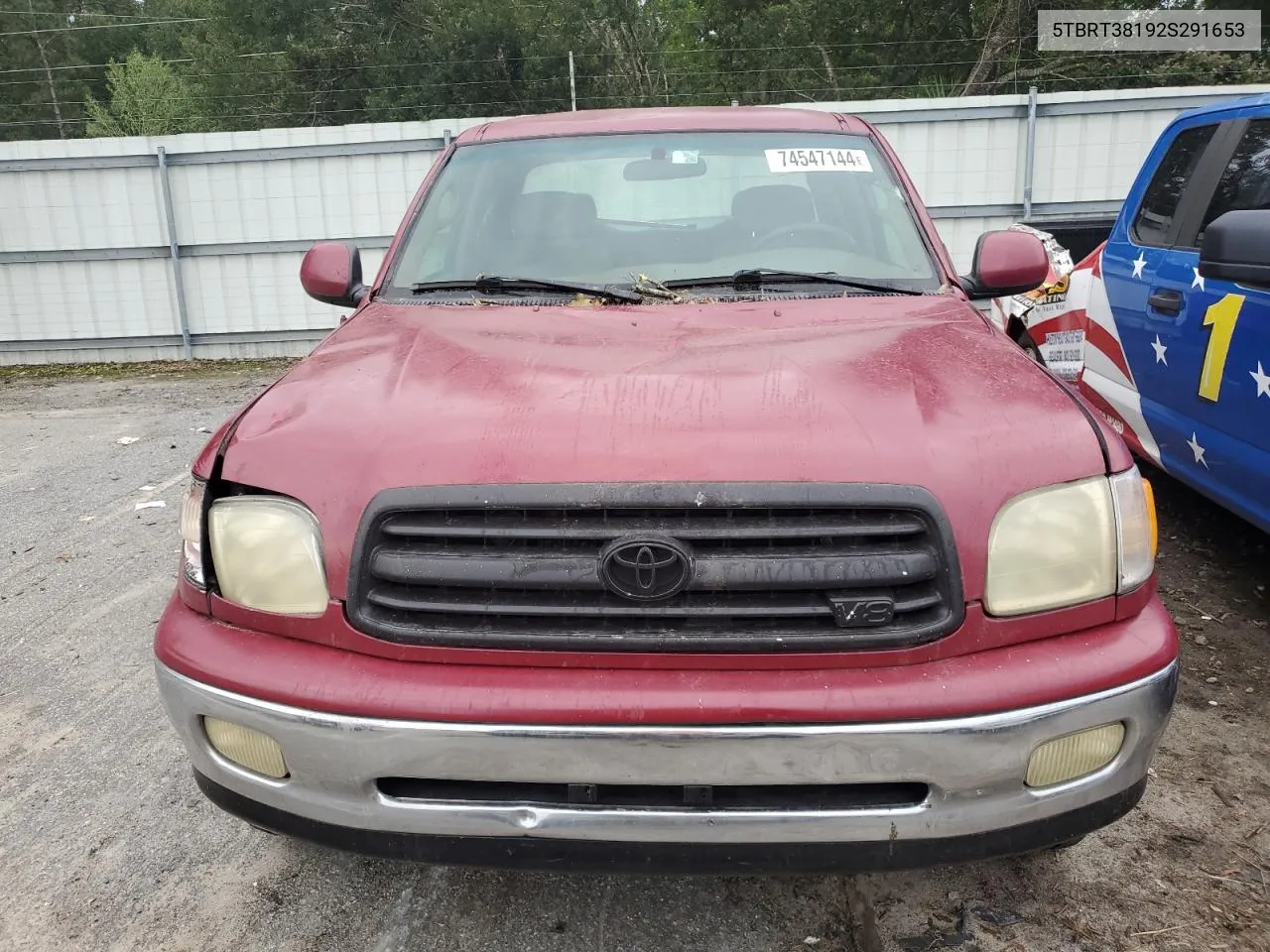 2002 Toyota Tundra Access Cab Limited VIN: 5TBRT38192S291653 Lot: 74547144