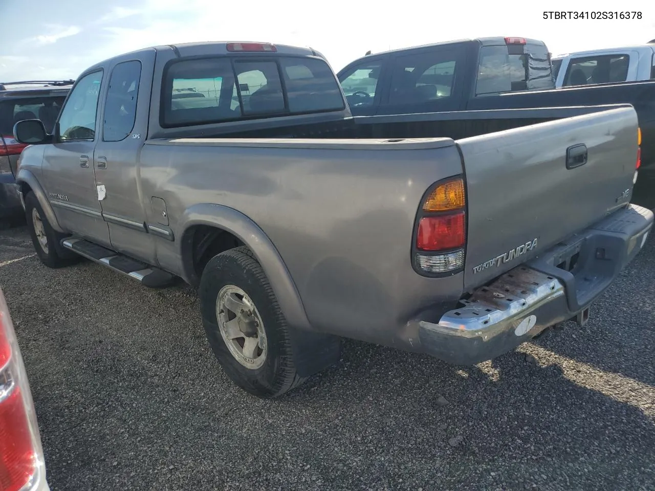 2002 Toyota Tundra Access Cab VIN: 5TBRT34102S316378 Lot: 74775714