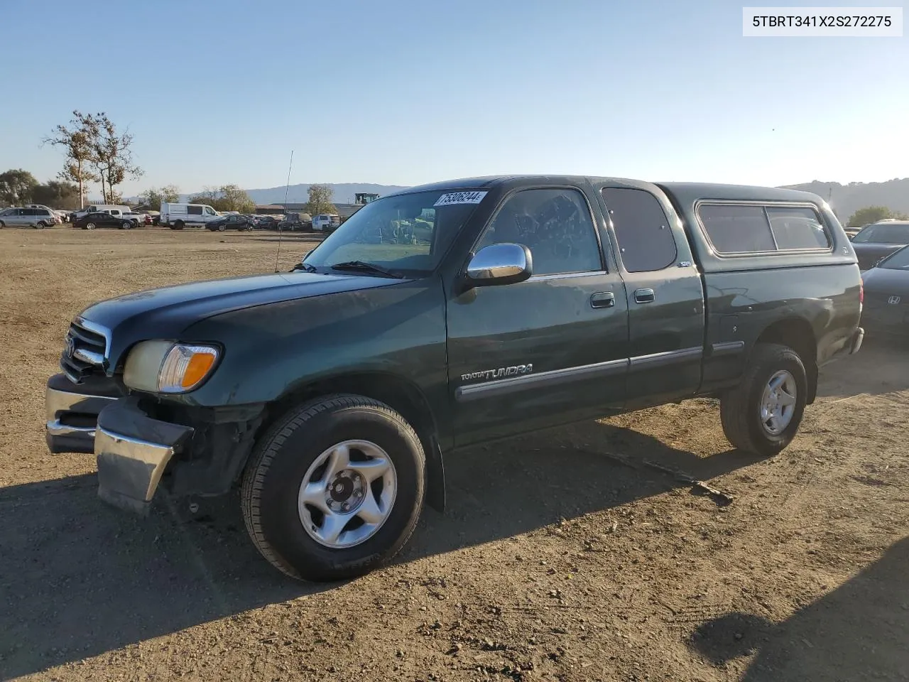 2002 Toyota Tundra Access Cab VIN: 5TBRT341X2S272275 Lot: 75306244