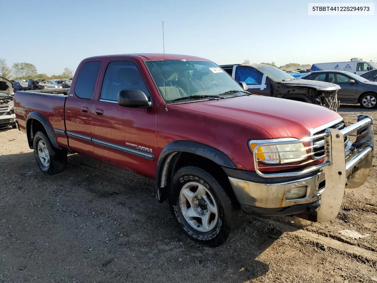 2002 Toyota Tundra Access Cab VIN: 5TBBT44122S294973 Lot: 75447834