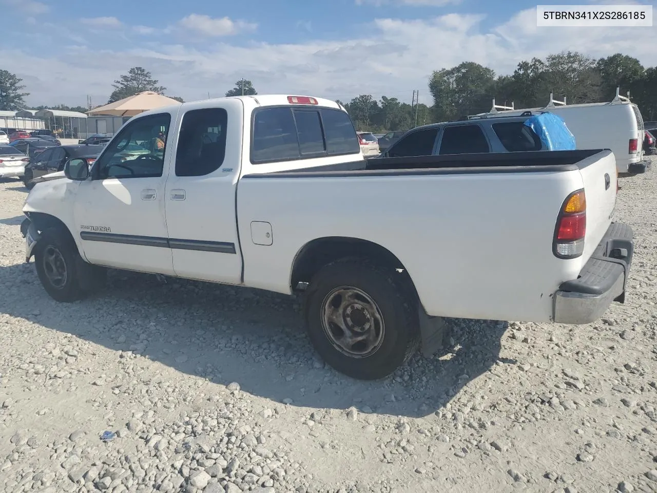 2002 Toyota Tundra Access Cab Sr5 VIN: 5TBRN341X2S286185 Lot: 75536664