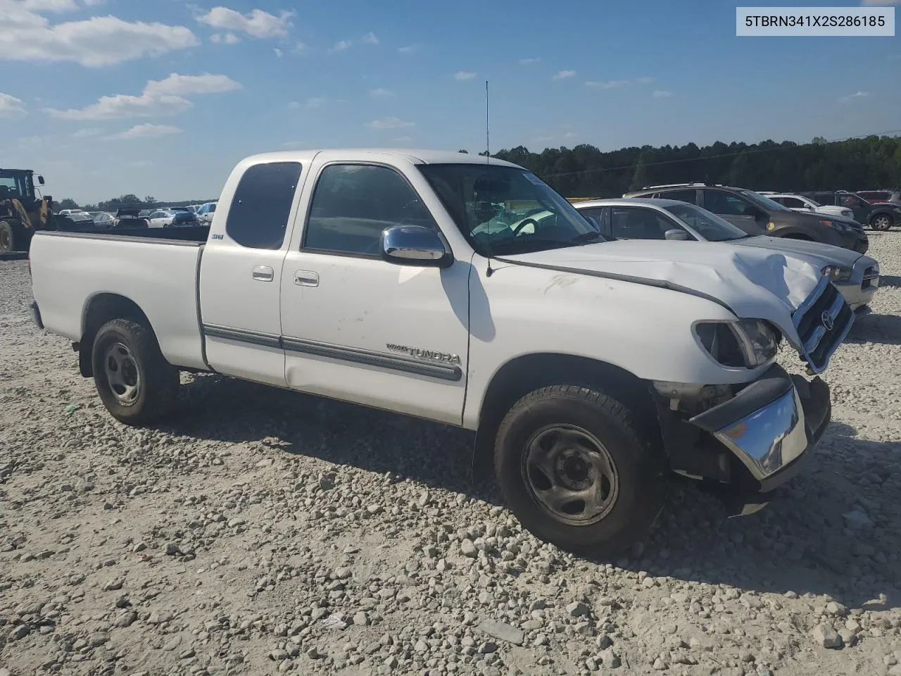 2002 Toyota Tundra Access Cab Sr5 VIN: 5TBRN341X2S286185 Lot: 75536664