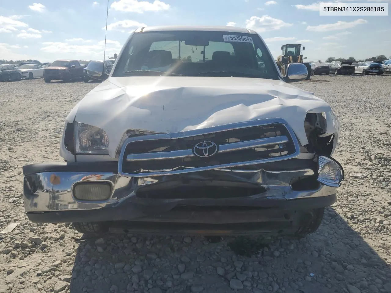 2002 Toyota Tundra Access Cab Sr5 VIN: 5TBRN341X2S286185 Lot: 75536664