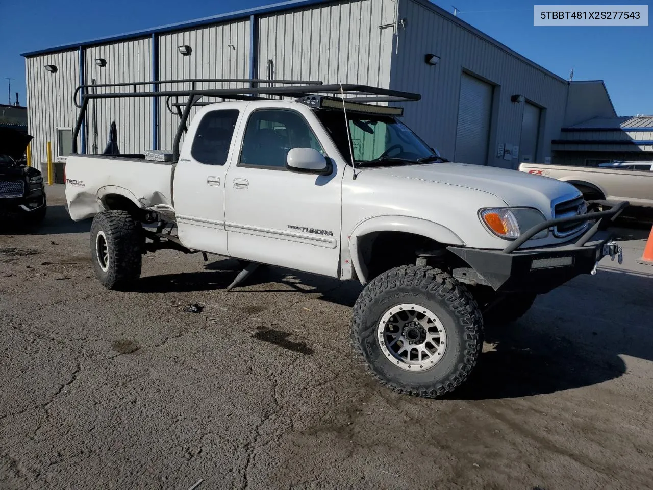 2002 Toyota Tundra Access Cab Limited VIN: 5TBBT481X2S277543 Lot: 75960894