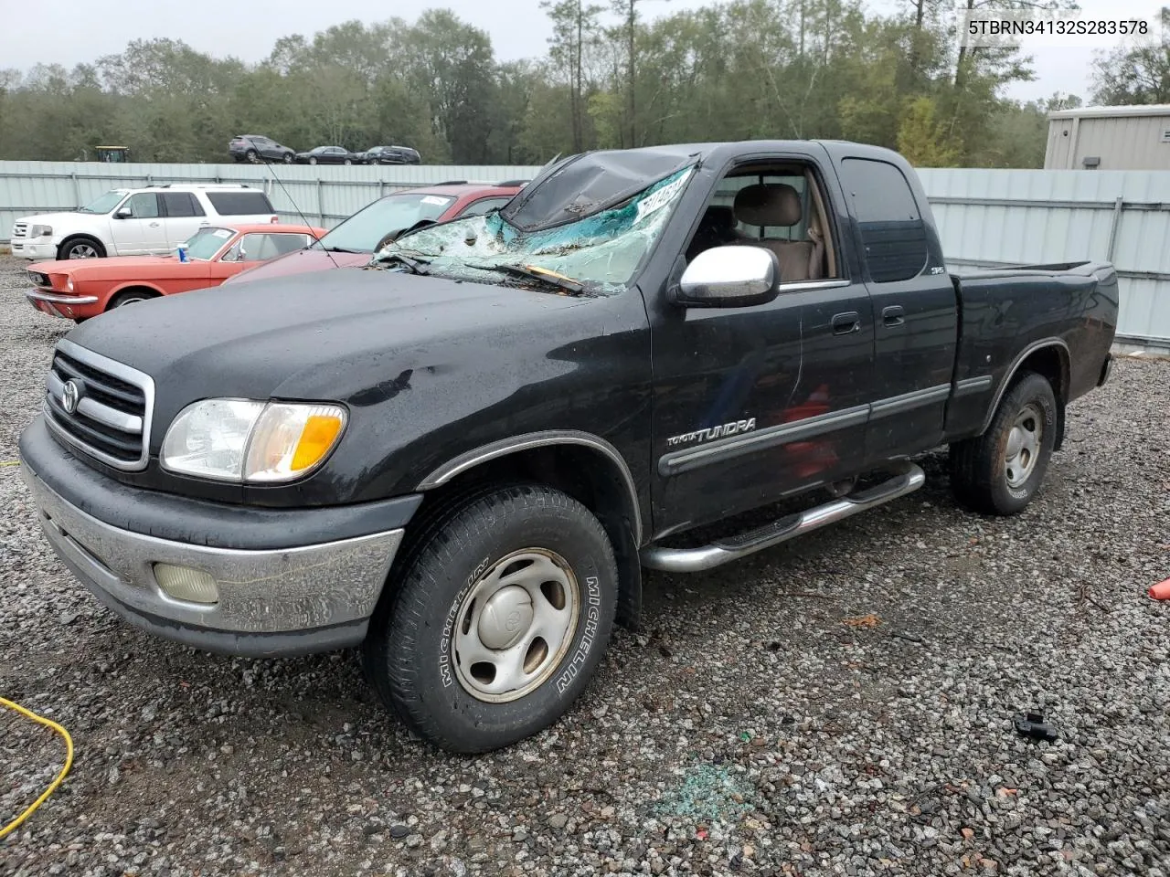 2002 Toyota Tundra Access Cab Sr5 VIN: 5TBRN34132S283578 Lot: 76174624