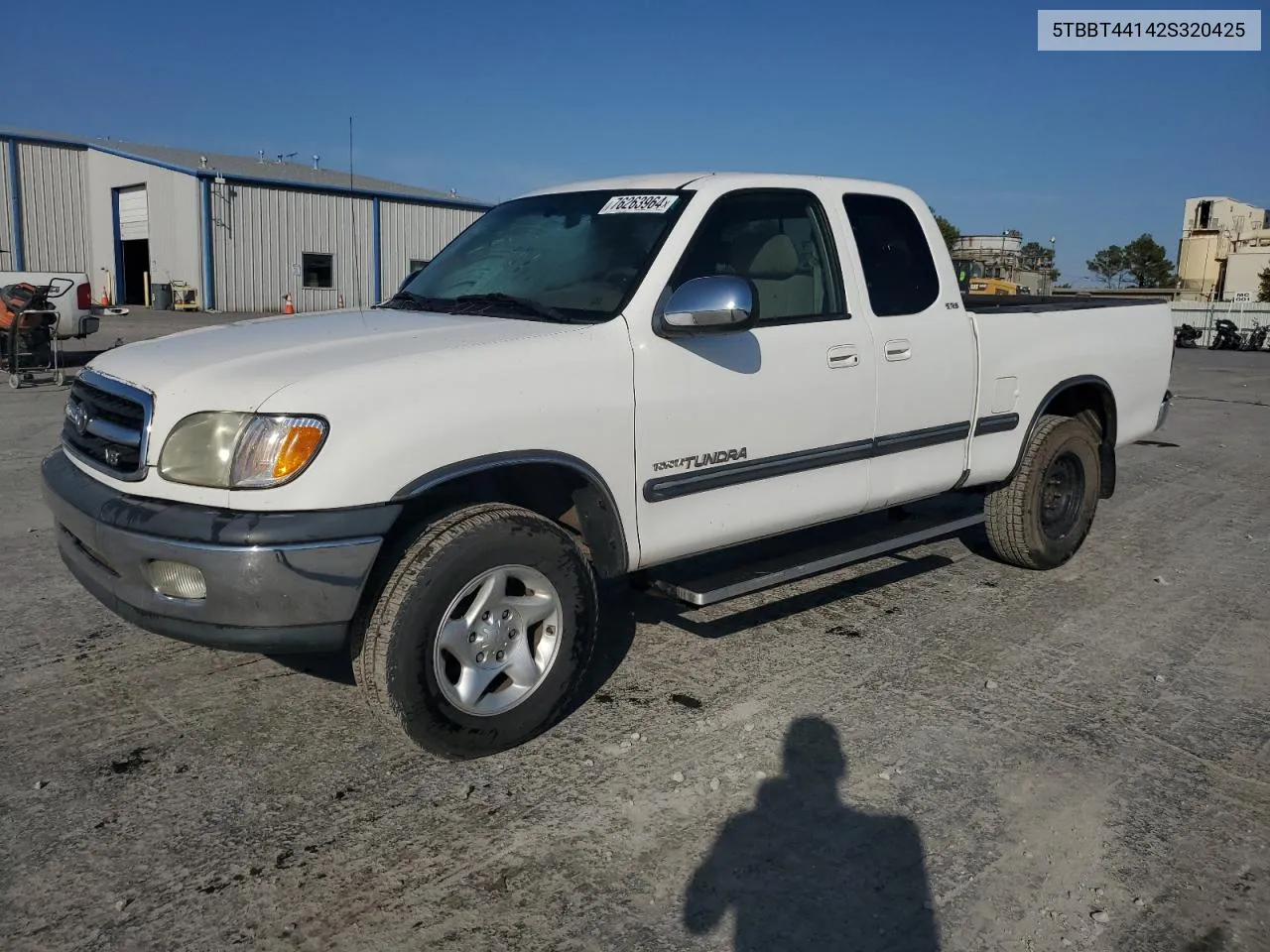 2002 Toyota Tundra Access Cab VIN: 5TBBT44142S320425 Lot: 76263964