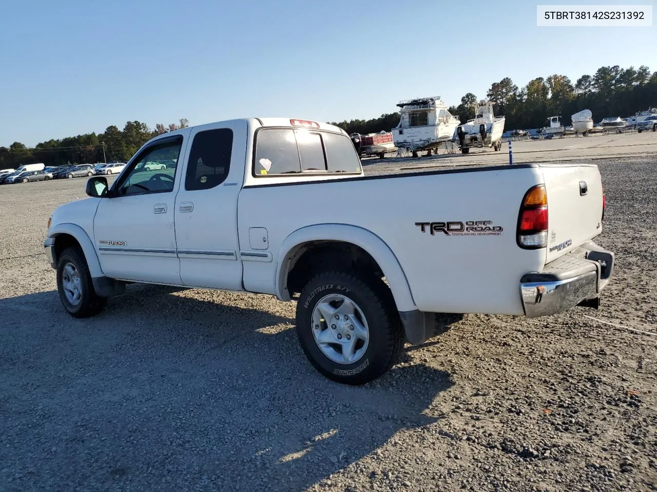 5TBRT38142S231392 2002 Toyota Tundra Access Cab Limited