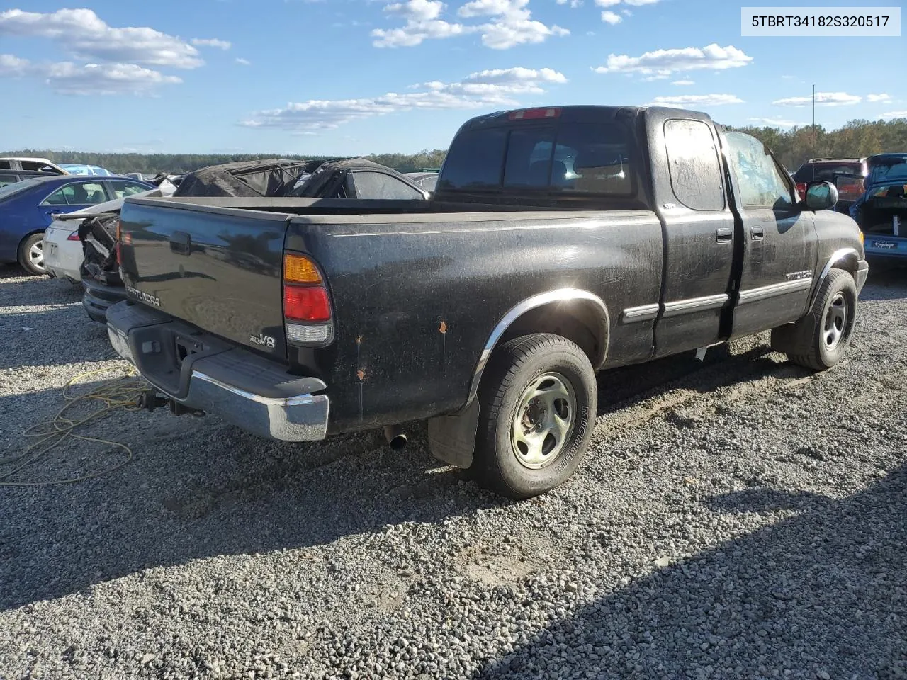 2002 Toyota Tundra Access Cab VIN: 5TBRT34182S320517 Lot: 76547784