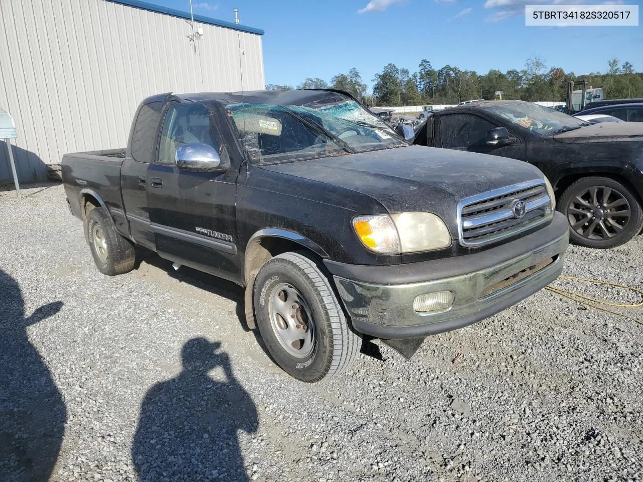 2002 Toyota Tundra Access Cab VIN: 5TBRT34182S320517 Lot: 76547784