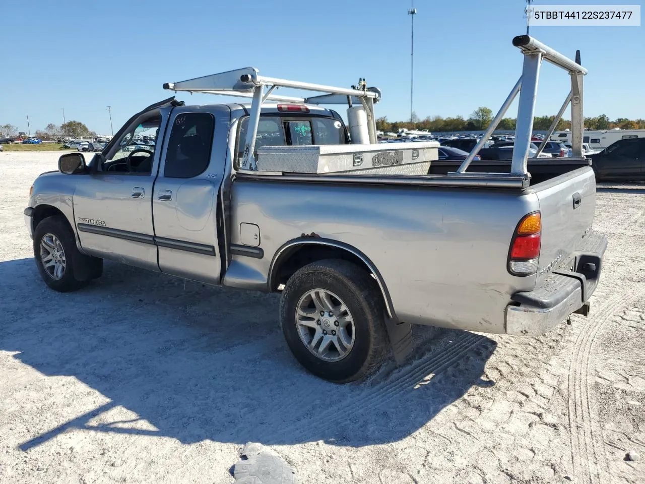 2002 Toyota Tundra Access Cab VIN: 5TBBT44122S237477 Lot: 76865074