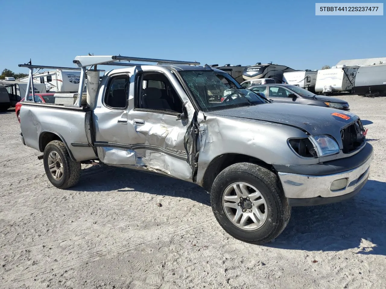 2002 Toyota Tundra Access Cab VIN: 5TBBT44122S237477 Lot: 76865074