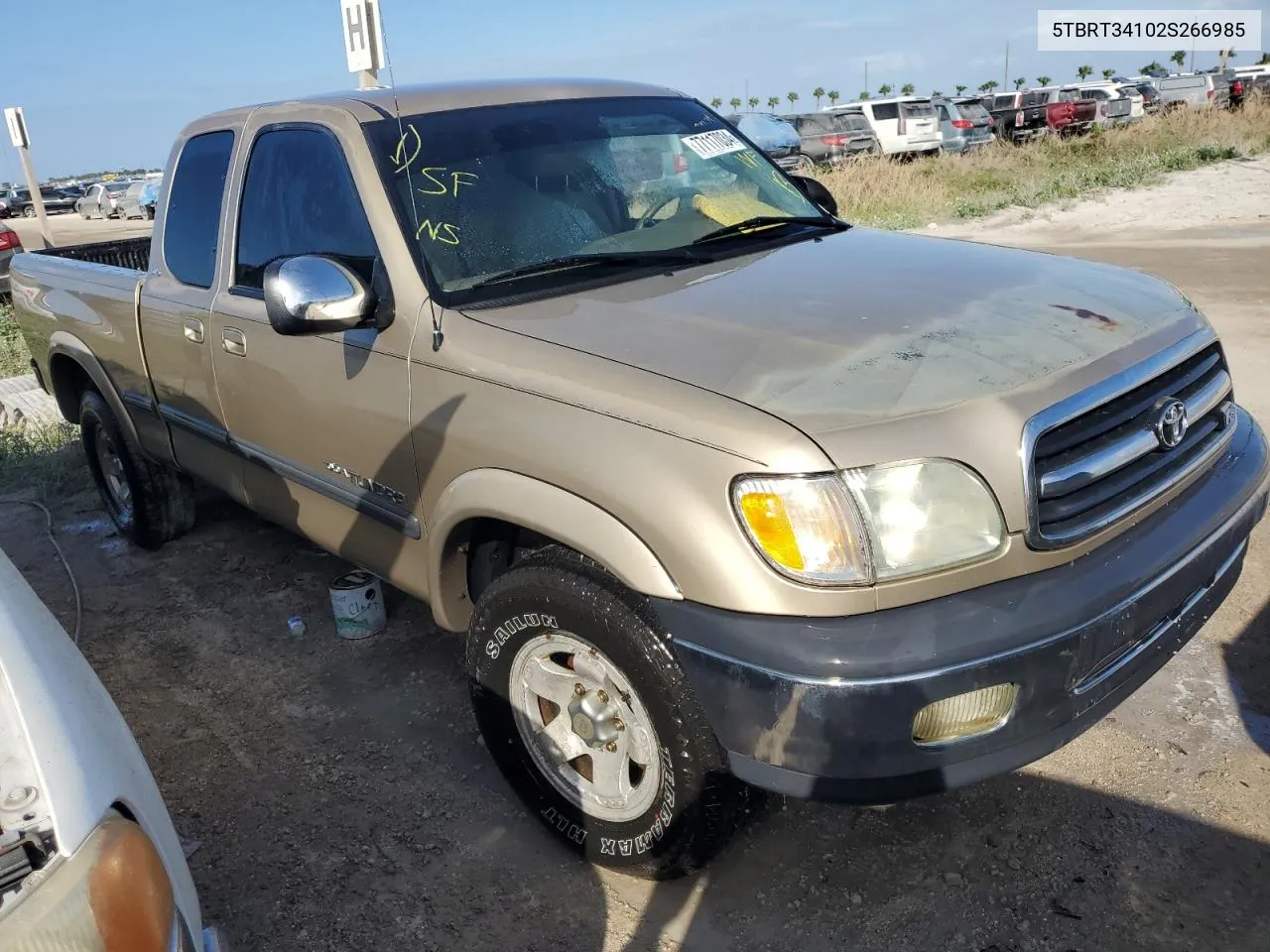 2002 Toyota Tundra Access Cab VIN: 5TBRT34102S266985 Lot: 77117034