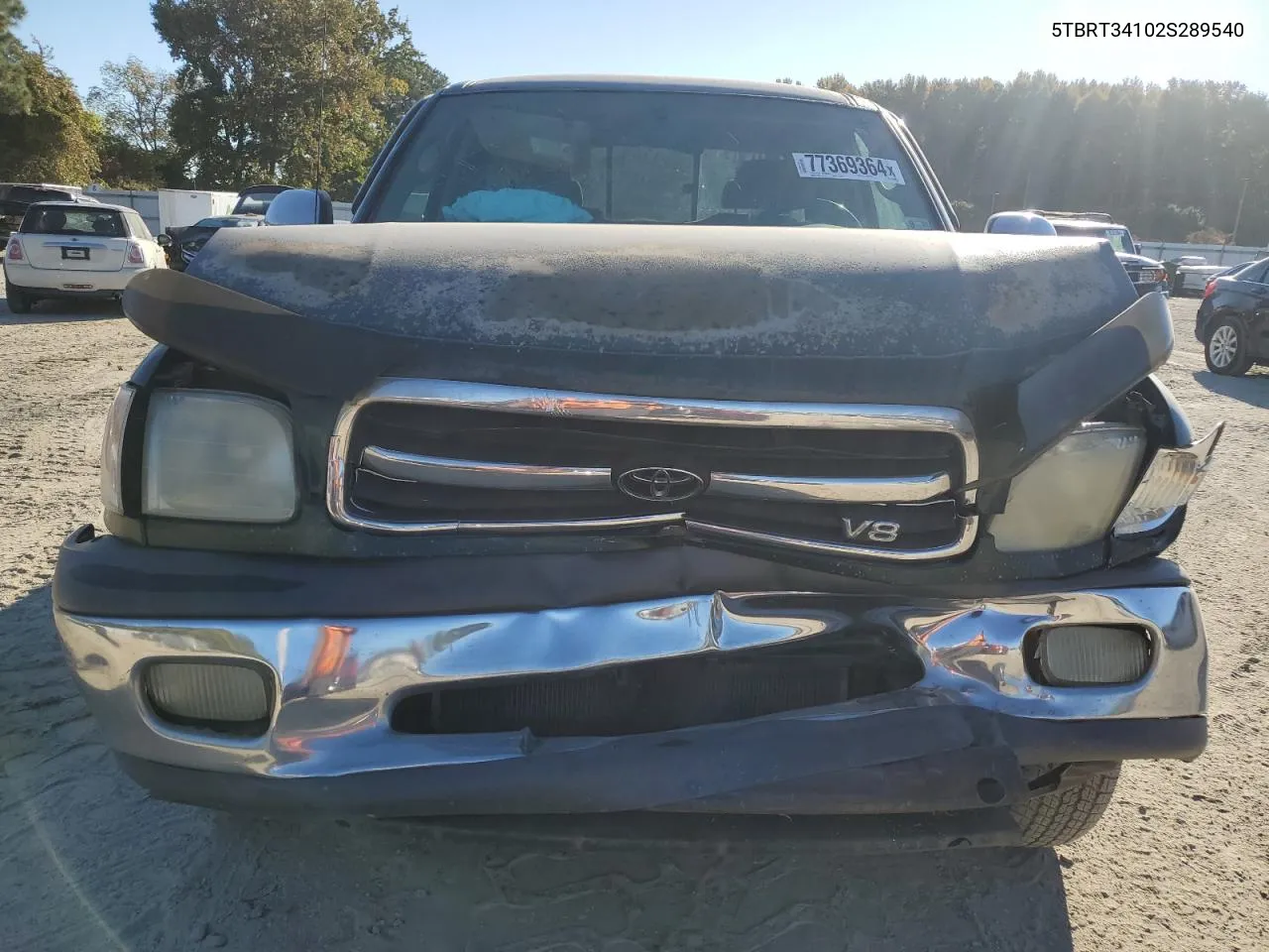 2002 Toyota Tundra Access Cab VIN: 5TBRT34102S289540 Lot: 77369364