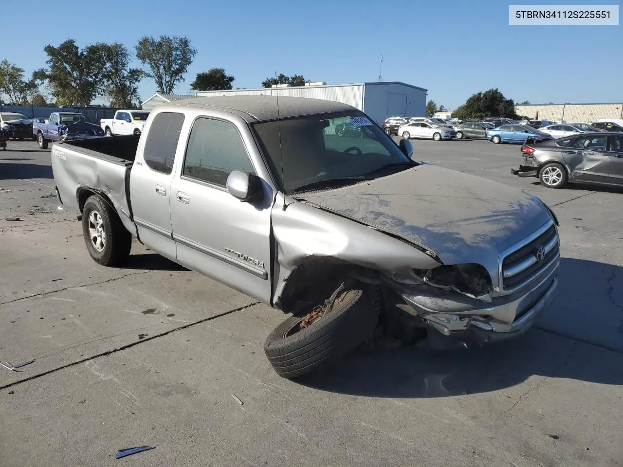 2002 Toyota Tundra Access Cab Sr5 VIN: 5TBRN34112S225551 Lot: 77410114