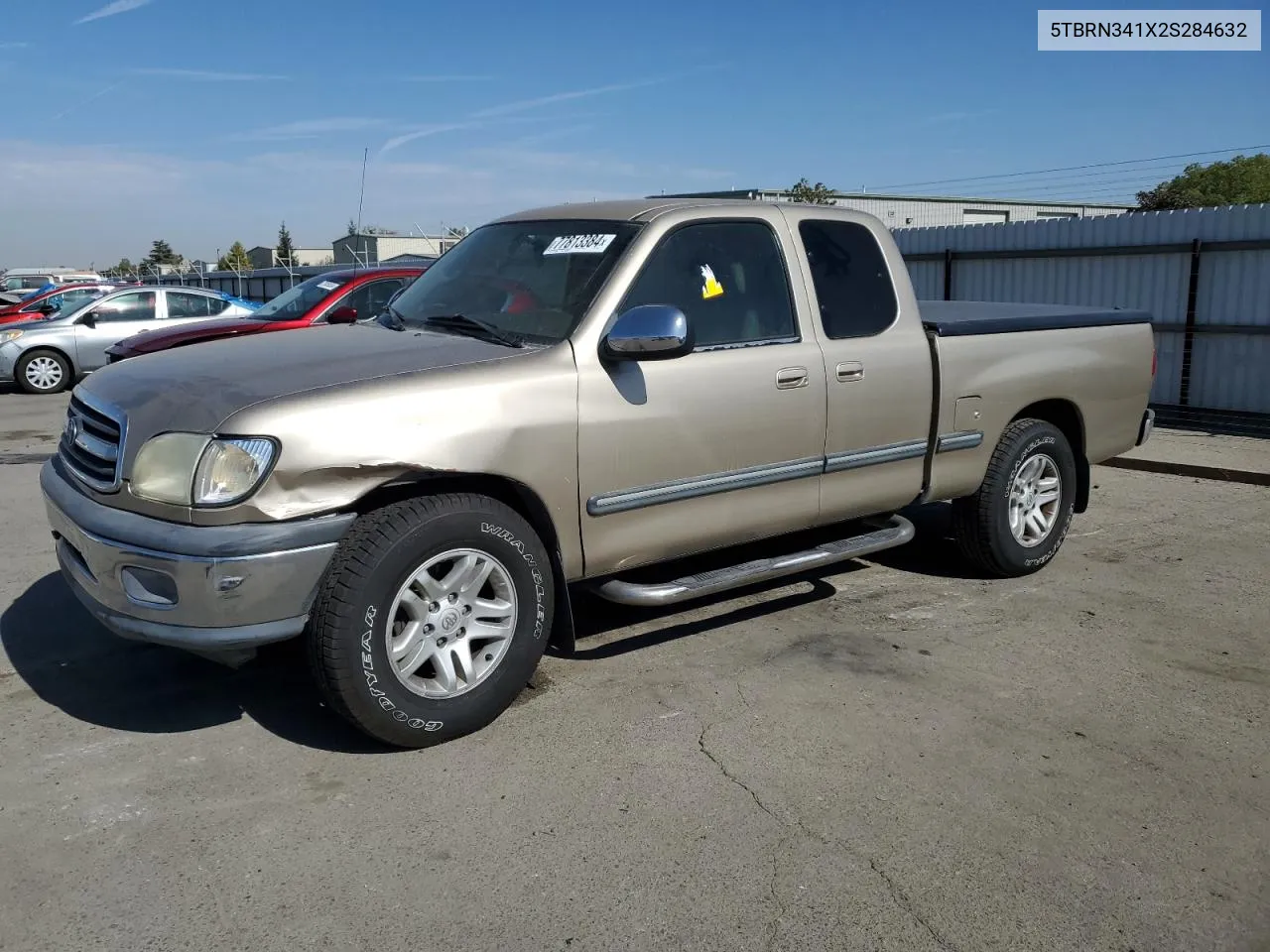 2002 Toyota Tundra Access Cab Sr5 VIN: 5TBRN341X2S284632 Lot: 77813384