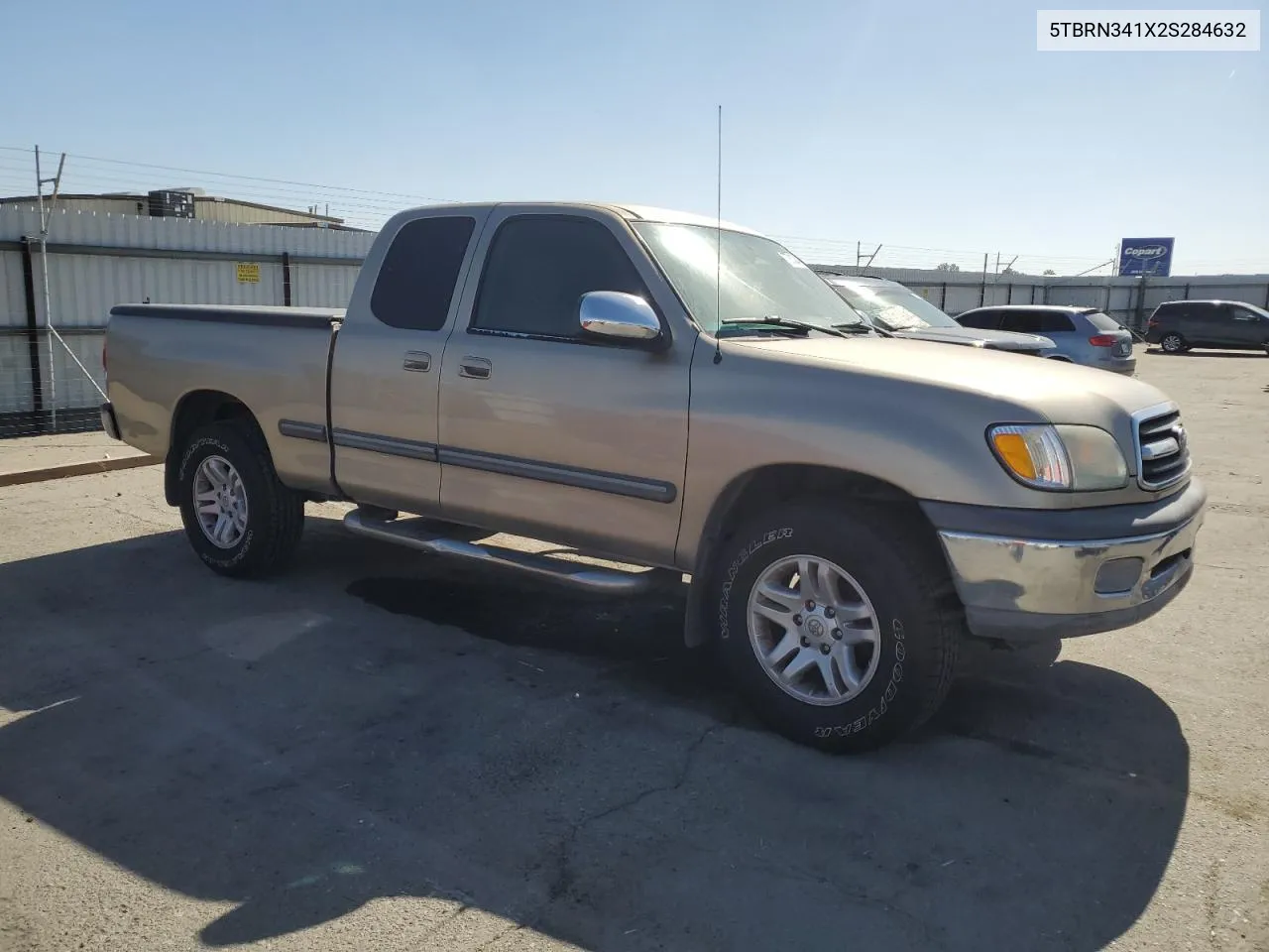 2002 Toyota Tundra Access Cab Sr5 VIN: 5TBRN341X2S284632 Lot: 77813384