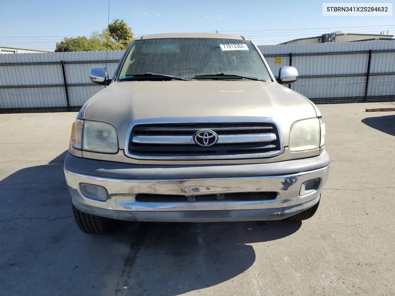 2002 Toyota Tundra Access Cab Sr5 VIN: 5TBRN341X2S284632 Lot: 77813384