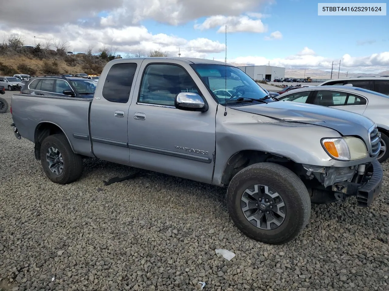 2002 Toyota Tundra Access Cab VIN: 5TBBT44162S291624 Lot: 77915284