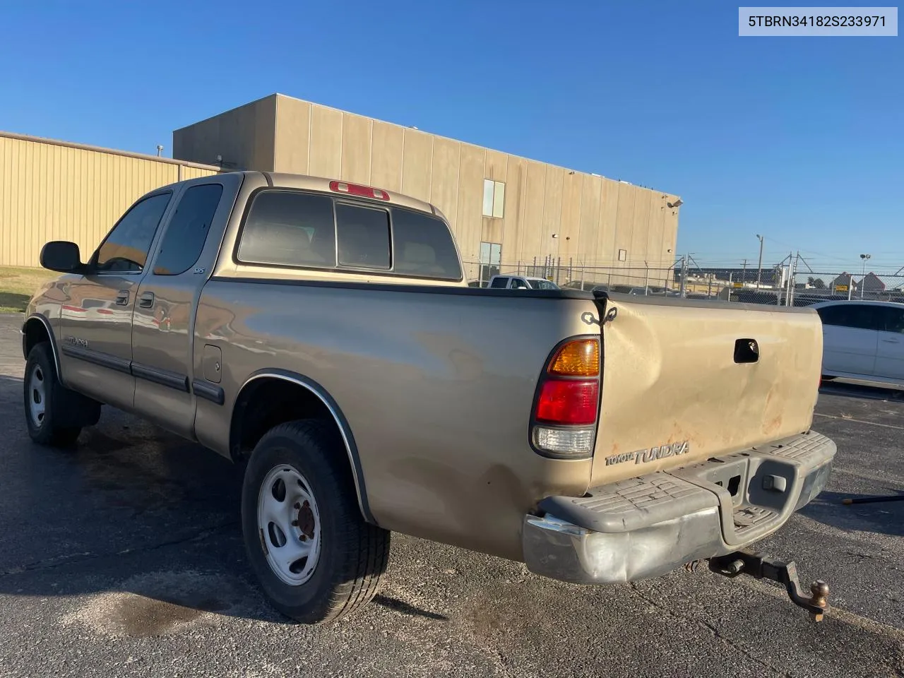 2002 Toyota Tundra Access Cab Sr5 VIN: 5TBRN34182S233971 Lot: 78283134